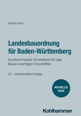 Abbildung von Sauter / Stein | Landesbauordnung für Baden-Württemberg | 22. Auflage | 2027 | beck-shop.de