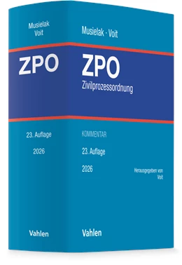 Abbildung von Musielak / Voit | Zivilprozessordnung: ZPO | 23. Auflage | 2026 | beck-shop.de