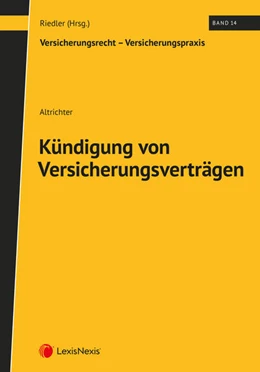 Abbildung von Altrichter | Kündigung von Versicherungsverträgen | 1. Auflage | 2025 | beck-shop.de