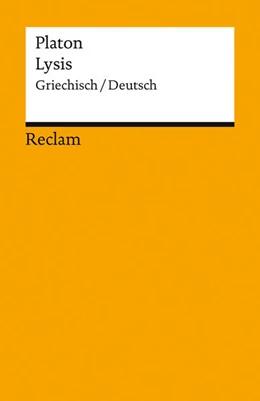 Abbildung von Platon / Krapinger | Lysis. Griechisch/Deutsch | 1. Auflage | 2025 | beck-shop.de