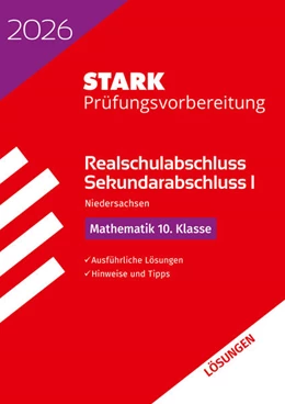 Abbildung von STARK Lösungen zu Mathematik - Realschulabschluss 2026 Niedersachsen - Prüfungsvorbereitung | 21. Auflage | 2025 | beck-shop.de