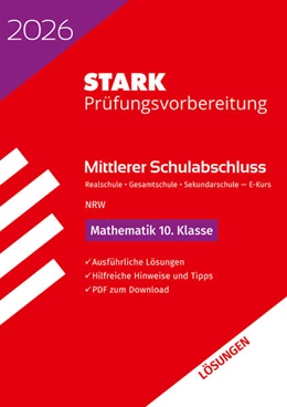 Abbildung von STARK Lösungen zu Mathematik E-Kurs - Mittlerer Schulabschluss (MSA) 2026 NRW Realschule/Gesamtschule/Sekundarschule - Prüfungsvorbereitung | 22. Auflage | 2025 | beck-shop.de