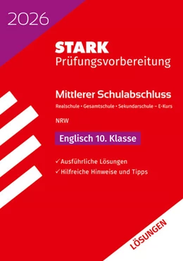 Abbildung von STARK Lösungen zu Englisch E-Kurs - Mittlerer Schulabschluss (MSA) 2026 NRW - Prüfungsvorbereitung | 19. Auflage | 2025 | beck-shop.de