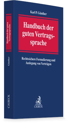 Abbildung von Günther | Handbuch der guten Vertragssprache | 1. Auflage | 2026 | beck-shop.de