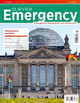 Abbildung von Flake / Gollwitzer | ELSEVIER Emergency. Rettungsdienst und Politik. 4/2025 | 1. Auflage | 2025 | beck-shop.de