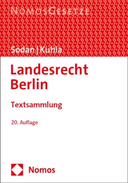 Abbildung von Sodan / Kuhla | Landesrecht Berlin | 20. Auflage | 2025 | beck-shop.de