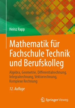 Abbildung von Rapp | Mathematik für Fachschule Technik und Berufskolleg | 12. Auflage | 2025 | beck-shop.de