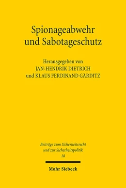 Abbildung von Dietrich / Gärditz | Spionageabwehr und Sabotageschutz | 1. Auflage | 2025 | beck-shop.de