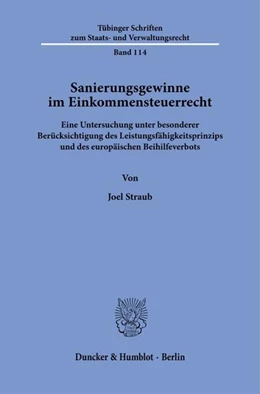 Abbildung von Straub | Sanierungsgewinne im Einkommensteuerrecht | 1. Auflage | 2025 | beck-shop.de