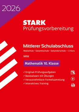 Abbildung von STARK Mathematik E-Kurs - Mittlerer Schulabschluss (MSA) 2026 NRW Realschule/Gesamtschule/Sekundarschule - Prüfungsvorbereitung | 22. Auflage | 2025 | beck-shop.de