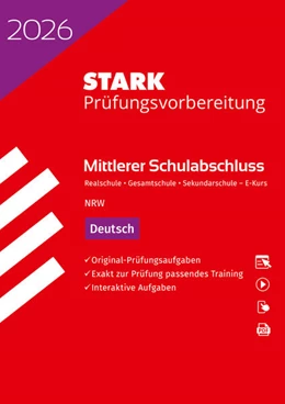 Abbildung von STARK Deutsch E-Kurs - Mittlerer Schulabschluss (MSA) 2026 NRW - Prüfungsvorbereitung | 22. Auflage | 2025 | beck-shop.de