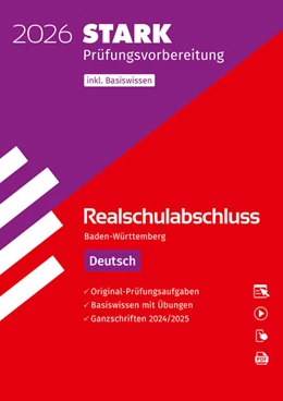 Abbildung von Engel / Wagner | STARK Deutsch - Realschulabschluss 2026 BW - Prüfungsvorbereitung inkl. Basistraining | 20. Auflage | 2025 | beck-shop.de