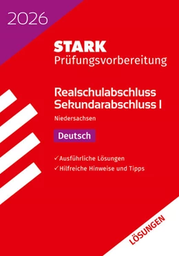 Abbildung von STARK Lösungen zu Deutsch - Realschulabschluss 2026 Niedersachsen - Prüfungsvorbereitung | 21. Auflage | 2025 | beck-shop.de