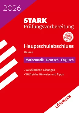 Abbildung von STARK Lösungen zu Mathematik, Deutsch, Englisch - Hauptschulabschluss 2026 Hessen - Prüfungsvorbereitung | 22. Auflage | 2025 | beck-shop.de