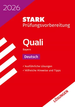 Abbildung von STARK Lösungen zu Deutsch 9. Klasse - Quali Mittelschule 2026 Bayern - Prüfungsvorbereitung | 22. Auflage | 2025 | beck-shop.de
