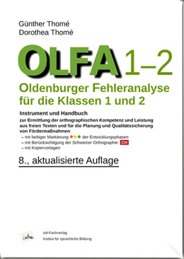 Abbildung von Thomé | OLFA 1-2: Oldenburger Fehleranalyse für die Klassen 1 und 2. | 8. Auflage | 2025 | beck-shop.de