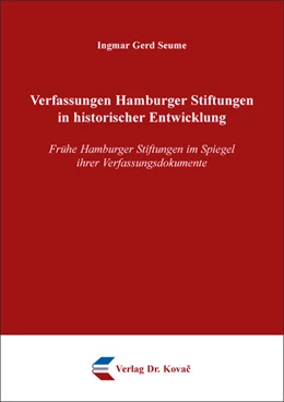 Abbildung von Seume | Verfassungen Hamburger Stiftungen in historischer Entwicklung | 1. Auflage | 2025 | 96 | beck-shop.de