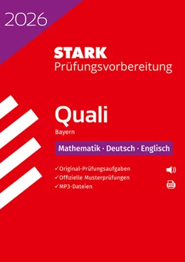 Abbildung von STARK Mathematik, Deutsch, Englisch 9. Klasse - Quali Mittelschule 2026 Bayern - Prüfungsvorbereitung | 22. Auflage | 2025 | beck-shop.de