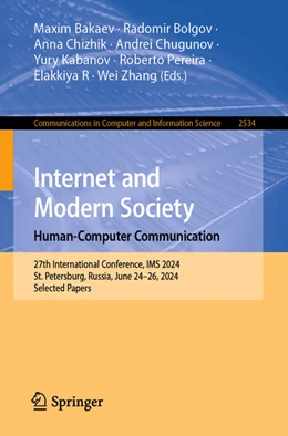 Abbildung von Bakaev / Bolgov | Internet and Modern Society. Human-Computer Communication | 1. Auflage | 2025 | beck-shop.de