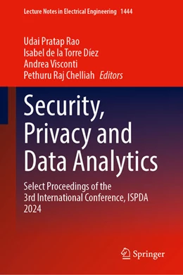 Abbildung von Rao / Torre Díez | Security, Privacy and Data Analytics | 1. Auflage | 2025 | beck-shop.de