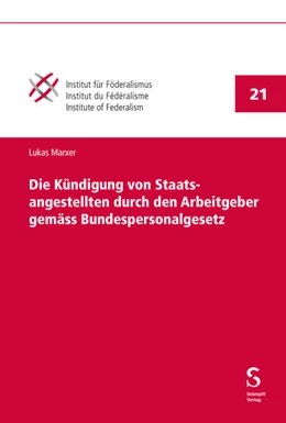 Abbildung von Marxer | Die Kündigung von Staatsangestellten durch den Arbeitgeber gemäss Bundespersonalgesetz | 1. Auflage | 2025 | beck-shop.de