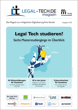 Abbildung von LEGAL-TECH.DE magazin • Ausgabe 2/2025 | | 2025 | beck-shop.de