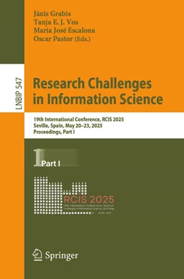 Abbildung von Grabis / Vos | Research Challenges in Information Science | 1. Auflage | 2025 | beck-shop.de