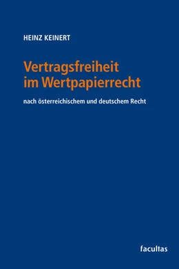 Abbildung von Keinert | Vertragsfreiheit im Wertpapierrecht | 1. Auflage | 2025 | beck-shop.de
