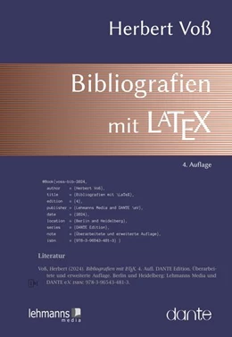 Abbildung von Voß | Bibliografien mit LaTeX | 4. Auflage | 2025 | beck-shop.de