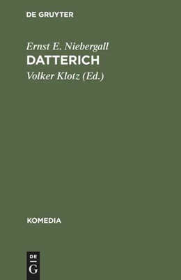 Abbildung von Niebergall / Klotz | Datterich | 1. Auflage | 2019 | beck-shop.de