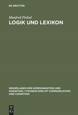 Abbildung von Pinkal | Logik und Lexikon | 1. Auflage | 2016 | beck-shop.de