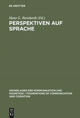 Abbildung von Bosshardt | Perspektiven auf Sprache | 1. Auflage | 2016 | beck-shop.de