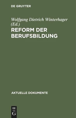 Abbildung von Winterhager | Reform der Berufsbildung | 1. Auflage | 2019 | beck-shop.de