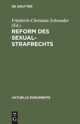 Abbildung von Schroeder | Reform des Sexualstrafrechts | 1. Auflage | 2019 | beck-shop.de