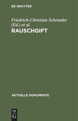 Abbildung von Schroeder / Münch | Rauschgift | 1. Auflage | 2019 | beck-shop.de