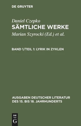 Abbildung von Seelbach | Lyrik in Zyklen | 1. Auflage | 2017 | beck-shop.de