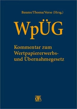 Abbildung von Baums / Thoma (Hrsg.) | WpÜG | 1. Auflage | 2016 | beck-shop.de