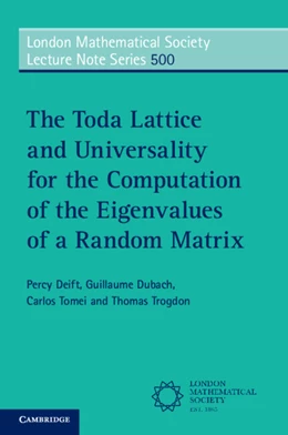 Abbildung von Deift / Dubach | The Toda Lattice and Universality for the Computation of the Eigenvalues of a Random Matrix | 1. Auflage | 2025 | 500 | beck-shop.de