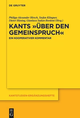Abbildung von Hirsch / Hüning | Kants „Über den Gemeinspruch“ | 1. Auflage | 2025 | 231 | beck-shop.de