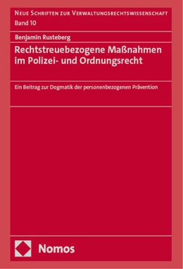 Abbildung von Rusteberg | Rechtstreuebezogene Maßnahmen im Polizei- und Ordnungsrecht | 1. Auflage | 2025 | beck-shop.de
