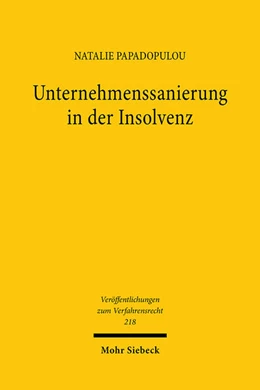 Abbildung von Papadopulou | Unternehmenssanierung in der Insolvenz | 1. Auflage | 2025 | beck-shop.de