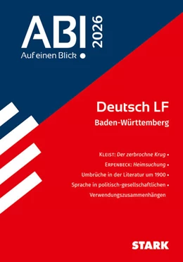 Abbildung von STARK Deutsch - Abi - Auf einen Blick! 2026 BW | 1. Auflage | 2025 | beck-shop.de