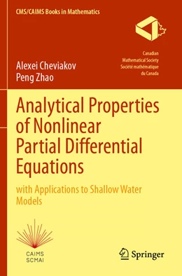 Abbildung von Cheviakov | Analytical Properties of Nonlinear Partial Differential Equations | 1. Auflage | 2025 | beck-shop.de