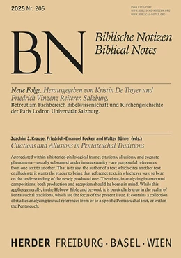 Abbildung von Citations and Allusions in Pentateuchal Traditions | 1. Auflage | 2025 | beck-shop.de