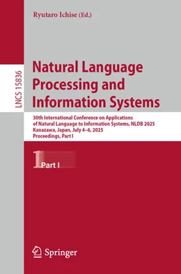 Abbildung von Ichise | Natural Language Processing and Information Systems | 1. Auflage | 2025 | beck-shop.de