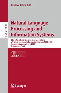 Abbildung von Ichise | Natural Language Processing and Information Systems | 1. Auflage | 2025 | beck-shop.de