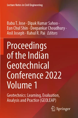 Abbildung von Jose / Sahoo | Proceedings of the Indian Geotechnical Conference 2022 Volume 1 | 1. Auflage | 2025 | beck-shop.de