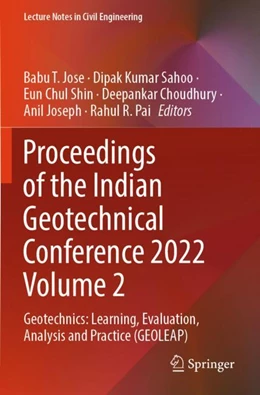 Abbildung von Jose / Sahoo | Proceedings of the Indian Geotechnical Conference 2022 Volume 2 | 1. Auflage | 2025 | beck-shop.de