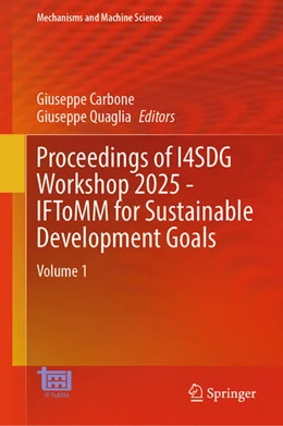 Abbildung von Carbone / Quaglia | Proceedings of I4SDG Workshop 2025 - IFToMM for Sustainable Development Goals | 1. Auflage | 2025 | beck-shop.de