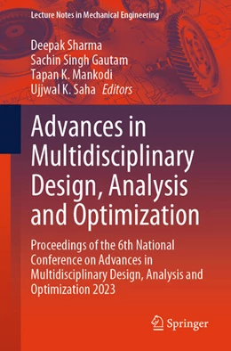 Abbildung von Sharma / Gautam | Advances in Multidisciplinary Design, Analysis and Optimization | 1. Auflage | 2025 | beck-shop.de